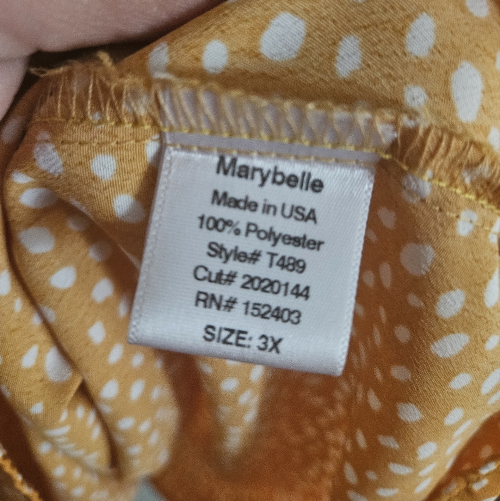 Marybelle Blouse Tank 3X High End Plus Size Brand - Picture 3 of 3